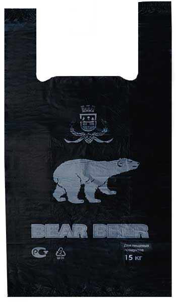 Пакет майка 30*55 "Белый медведь"